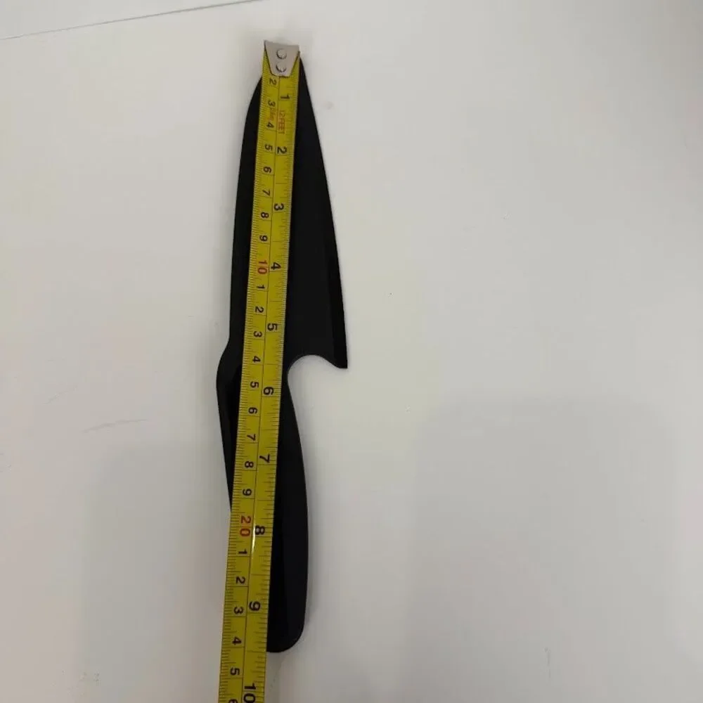 Two Pampered Chef Black Nylon Knives-Serrated (1119) and Straight (1169)-Retired